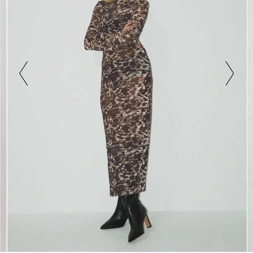 Tight Mesh Midi Dress - Picture 6 of 7